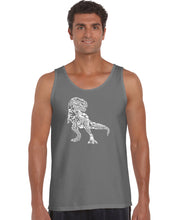 Load image into Gallery viewer, Dino Pics - Men&#39;s Word Art Tank Top