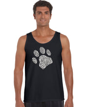 Load image into Gallery viewer, Dog Paw - Men&#39;s Word Art Tank Top