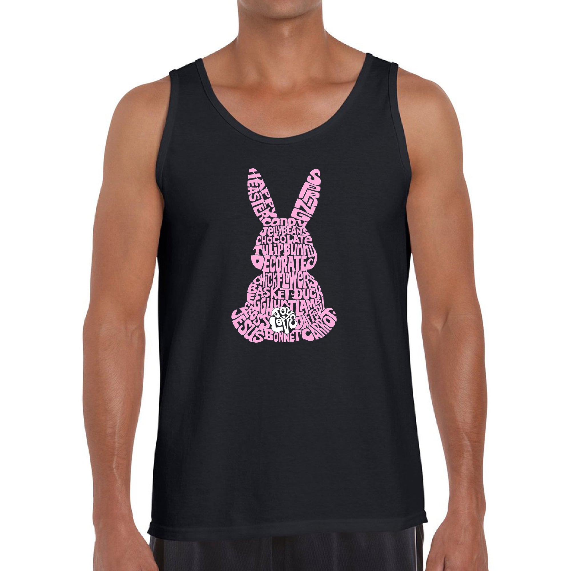 Easter Bunny - Men's Word Art Tank Top – LA Pop Art