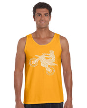 Load image into Gallery viewer, FMX Freestyle Motocross - Men&#39;s Word Art Tank Top