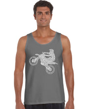 Load image into Gallery viewer, FMX Freestyle Motocross - Men&#39;s Word Art Tank Top