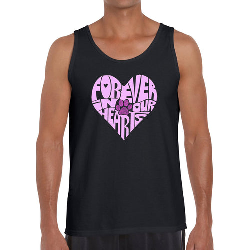 Forever In Our Hearts - Men's Word Art Tank Top