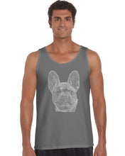 Load image into Gallery viewer, French Bulldog - Men&#39;s Word Art Tank Top