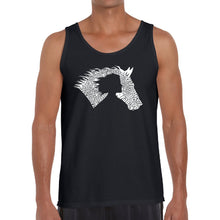 Load image into Gallery viewer, Girl Horse - Men&#39;s Word Art Tank Top