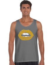 Load image into Gallery viewer, Gold Digger Lips - Men&#39;s Word Art Tank Top