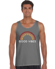 Load image into Gallery viewer, Good Vibes - Men&#39;s Word Art Tank Top