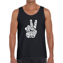 Load image into Gallery viewer, Peace Out  - Men&#39;s Word Art Tank Top