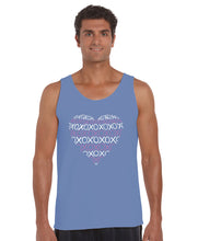 Load image into Gallery viewer, XOXO Heart  - Men&#39;s Word Art Tank Top