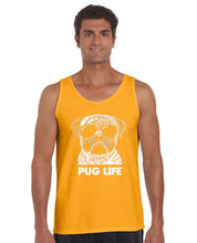 Load image into Gallery viewer, Pug Life - Men&#39;s Word Art Tank Top