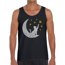 Load image into Gallery viewer, Cat Moon - Men&#39;s Word Art Tank Top