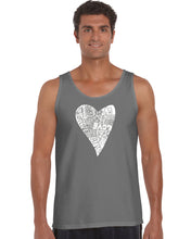 Load image into Gallery viewer, Lots of Love - Men&#39;s Word Art Tank Top