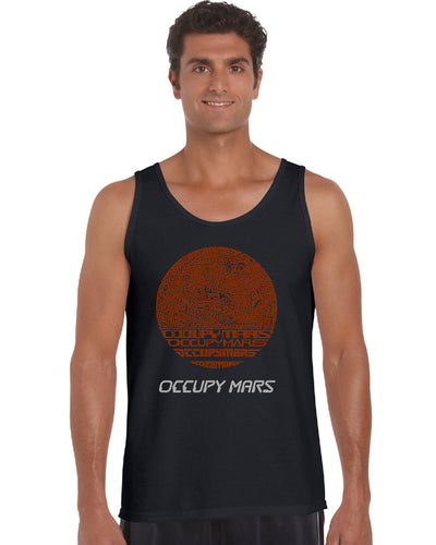 Occupy Mars - Men's Word Art Tank Top