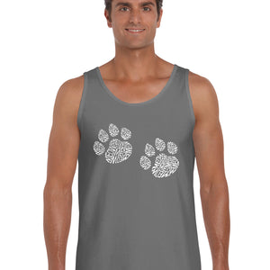 Meow Cat Prints -  Men's Word Art Tank Top