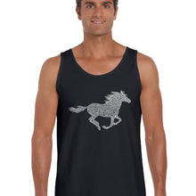 Load image into Gallery viewer, Horse Breeds -  Men&#39;s Word Art Tank Top