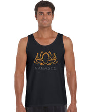 Load image into Gallery viewer, Namaste - Men&#39;s Word Art Tank Top