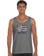 Load image into Gallery viewer, OBAMA AMERICA THE BEAUTIFUL - Men&#39;s Word Art Tank Top