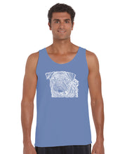 Load image into Gallery viewer, Pug Face - Men&#39;s Word Art Tank Top