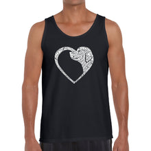 Load image into Gallery viewer, Dog Heart - Men&#39;s Word Art Tank Top