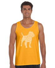 Load image into Gallery viewer, Pitbull -  Men&#39;s Word Art Tank Top