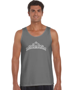 Princess Tiara -  Men's Word Art Tank Top