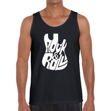 Load image into Gallery viewer, Rock And Roll Guitar - Men&#39;s Word Art Tank Top
