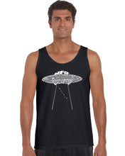 Load image into Gallery viewer, Flying Saucer UFO - Men&#39;s Word Art Tank Top