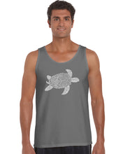 Load image into Gallery viewer, Turtle - Men&#39;s Word Art Tank Top