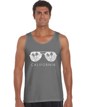 Load image into Gallery viewer, California Shades - Men&#39;s Word Art Tank Top