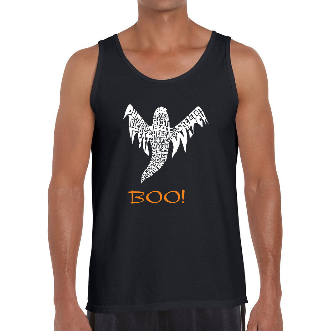 Halloween Ghost - Men's Word Art Tank Top