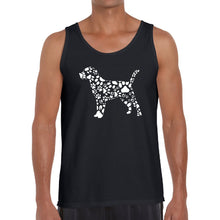 Load image into Gallery viewer, Dog Paw Prints  - Men&#39;s Word Art Tank Top