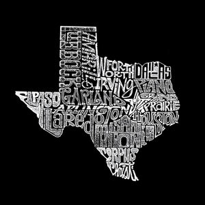 LA Pop Art Boy's Word Art Hooded Sweatshirt - The Great State of Texas
