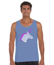 Load image into Gallery viewer, Unicorn - Men&#39;s Word Art Tank Top