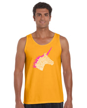 Load image into Gallery viewer, Unicorn - Men&#39;s Word Art Tank Top