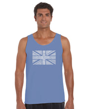 Load image into Gallery viewer, UNION JACK - Men&#39;s Word Art Tank Top