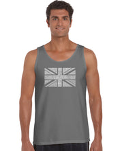 Load image into Gallery viewer, UNION JACK - Men&#39;s Word Art Tank Top