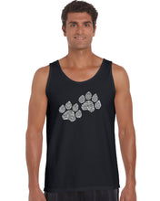 Load image into Gallery viewer, Woof Paw Prints -  Men&#39;s Word Art Tank Top