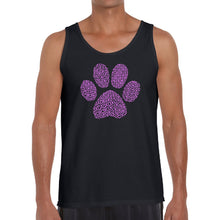 Load image into Gallery viewer, XOXO Dog Paw  - Men&#39;s Word Art Tank Top