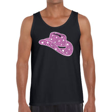 Load image into Gallery viewer, Cowgirl Hat - Men&#39;s Word Art Tank Top