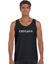 Load image into Gallery viewer, CHICAGO NEIGHBORHOODS - Men&#39;s Word Art Tank Top