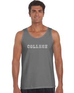 COLLEGE DRINKING GAMES - Men's Word Art Tank Top