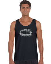 Load image into Gallery viewer, CROWN OF THORNS - Men&#39;s Word Art Tank Top