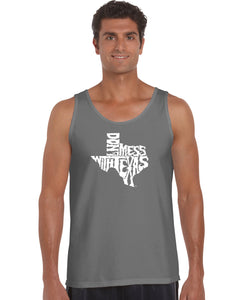 DONT MESS WITH TEXAS - Men's Word Art Tank Top