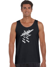 Load image into Gallery viewer, DROP BEATS NOT BOMBS - Men&#39;s Word Art Tank Top