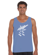 Load image into Gallery viewer, DROP BEATS NOT BOMBS - Men&#39;s Word Art Tank Top