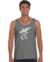 Load image into Gallery viewer, DROP BEATS NOT BOMBS - Men&#39;s Word Art Tank Top