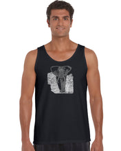 Load image into Gallery viewer, ELEPHANT - Men&#39;s Word Art Tank Top