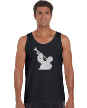 Load image into Gallery viewer, ALL TIME JAZZ SONGS - Men&#39;s Word Art Tank Top