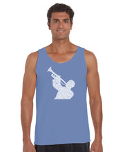 Load image into Gallery viewer, ALL TIME JAZZ SONGS - Men&#39;s Word Art Tank Top