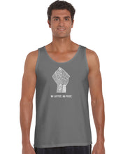 Load image into Gallery viewer, No Justice, No Peace - Men&#39;s Word Art Tank Top