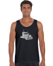 Load image into Gallery viewer, KEEP ON TRUCKIN&#39; - Men&#39;s Word Art Tank Top